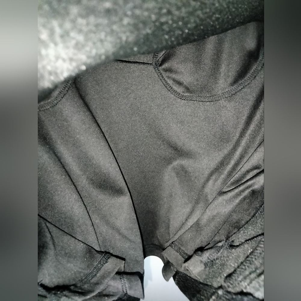 Thalia Sodi (Sz L) Black Pebble Faux Leather Sleeveless Slip Pocket Sheath Dress - Picture 5 of 11